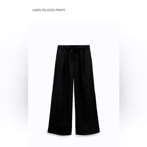 Zara XXL linen palazzo pants NWT